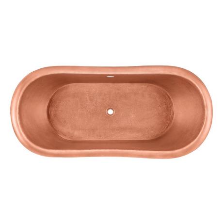 66" Paige Copper Double-Slipper Tub