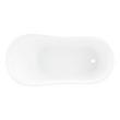 67" Ultra Acrylic Slipper Clawfoot Tub - Roll Top - Imperial Feet, , large image number 3