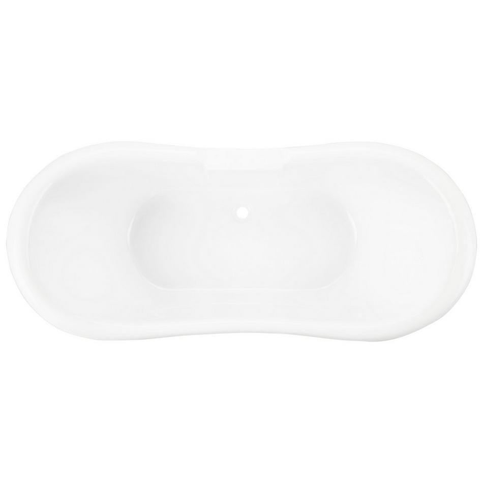 69" Rosalind Acrylic Pedestal Tub - Tap Deck - Overflow/ No Drain, , large image number 3