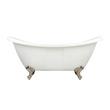 69" Rosalind  Acrylic Clawfoot Tub - Imperial Feet - Tap deck - No holes, , large image number 3