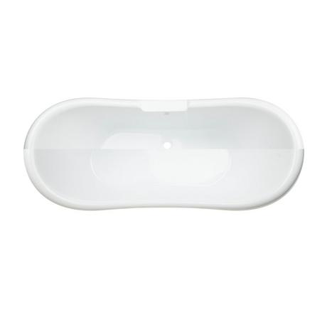 69" Rosalind Acrylic Tub - Rolled rim - Tap Deck