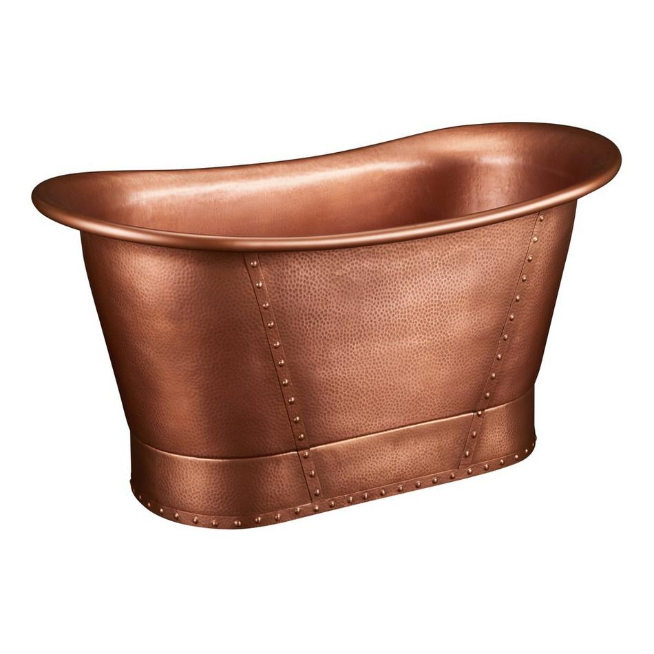 72" Kendi Bateau Copper Tub, , large image number 1