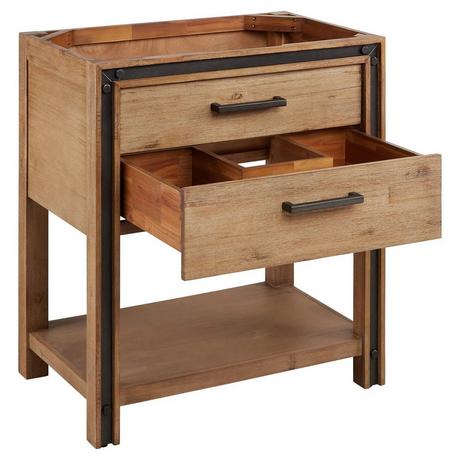 30" Celebration Console Vanity for Undermount Sink- Rustic Acacia