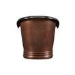72" Paige Copper Double-Slipper Air Tub - Nickel Interior, , large image number 1