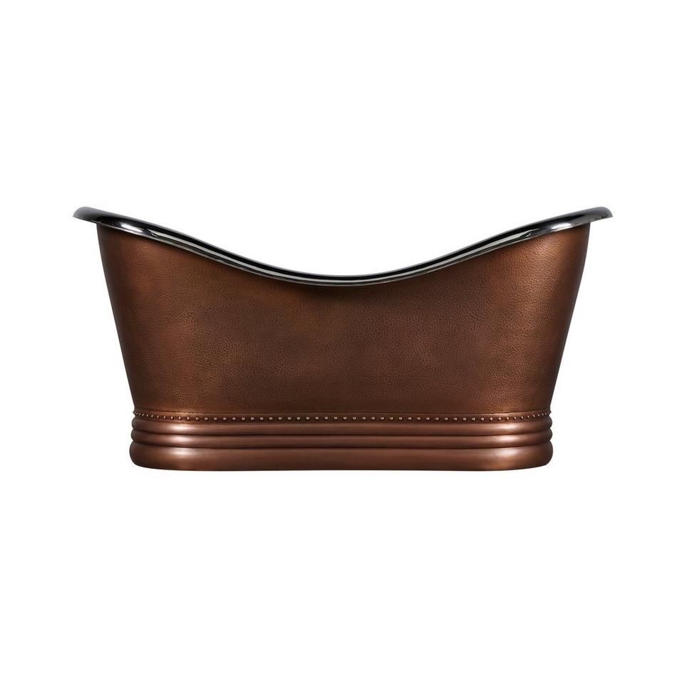 72" Paige Copper Double-Slipper Air Tub - Nickel Interior, , large image number 2