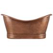 72" Paige Copper Double-Slipper Tub - Overflow, , large image number 2