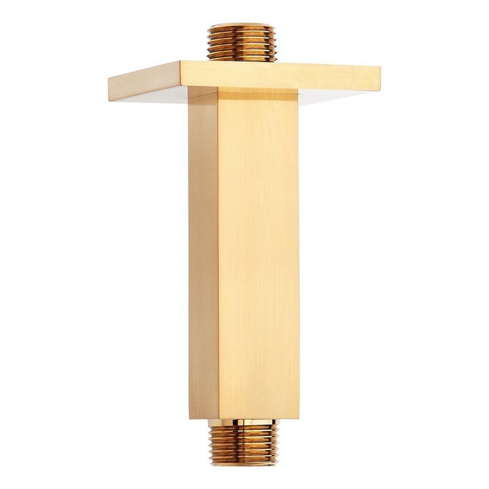 4" Square Ceiling-Mount Shower Arm - Brushed Gold, , large image number 0