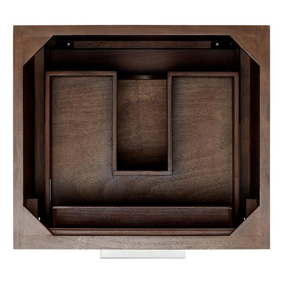 24" Hytes Mahogany Vanity With Rectangular Undermount Sink - Carob Brown, , large image number 6
