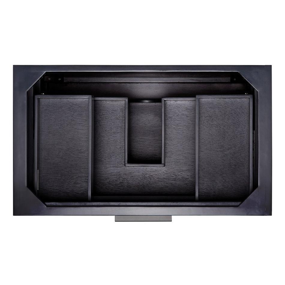 36" Hytes Mahogany Vanity With Rect Undermount Sink - Midnight Navy Blue, , large image number 6