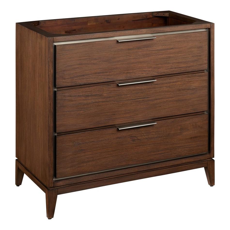 36" Hytes Mahogany Vanity With Rectangular Undermount Sink - Carob Brown, , large image number 3