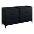 60" Hytes Mahogany Vanity - Midnight Navy Blue - Vanity Cabinet Only, , large image number 0