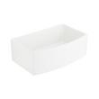 30" Wenbrook Fireclay Farmhouse Kitchen Sink - Curved Apron - White, , large image number 1