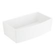 33" Wenbrook Fireclay Farmhouse Kitchen Sink - Curved Apron, , large image number 1