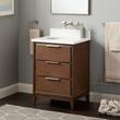 24" Hytes Mahogany Vanity With Undermount Sink - Carob Brown, , large image number 1