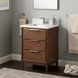 24" Hytes Mahogany Vanity With Rectangular Undermount Sink - Carob Brown, , large image number 2