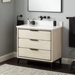36" Hytes Mahogany Vanity With Undermount Sink - Sky Gray, , large image number 1