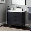 36" Hytes Mahogany Vanity With Rect Undermount Sink - Midnight Navy Blue, , large image number 1