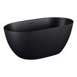 66" Catino Solid Surface Freestanding Tub - Matte Black, , large image number 1