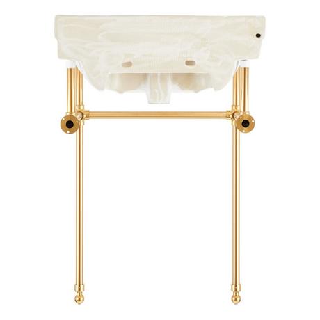 24" Cierra Console Sink with Brass Stand
