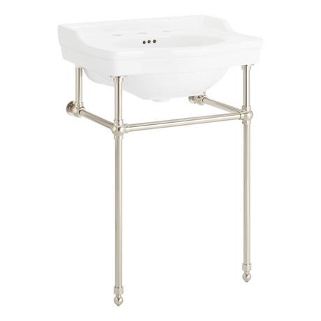 24" Cierra Console Sink with Brass Stand