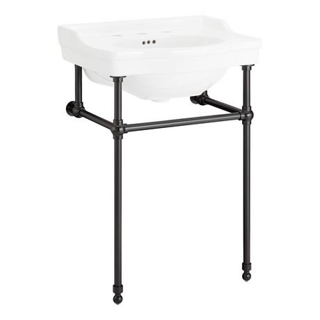 24" Cierra Console Sink with Brass Stand