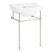 24" Cierra Console Sink with Brass Stand - Polished Nickel, , large image number 1