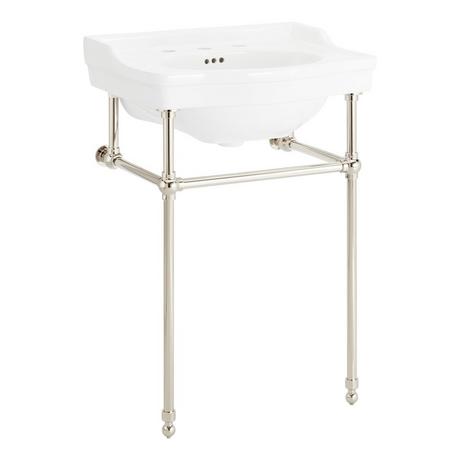 24" Cierra Console Sink with Brass Stand
