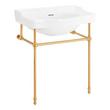 30" Cierra Console Sink with Brass Stand, , large image number 5