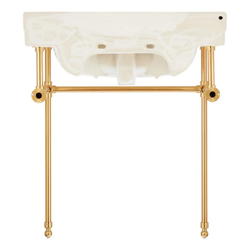 30" Cierra Console Sink with Brass Stand, , large image number 6