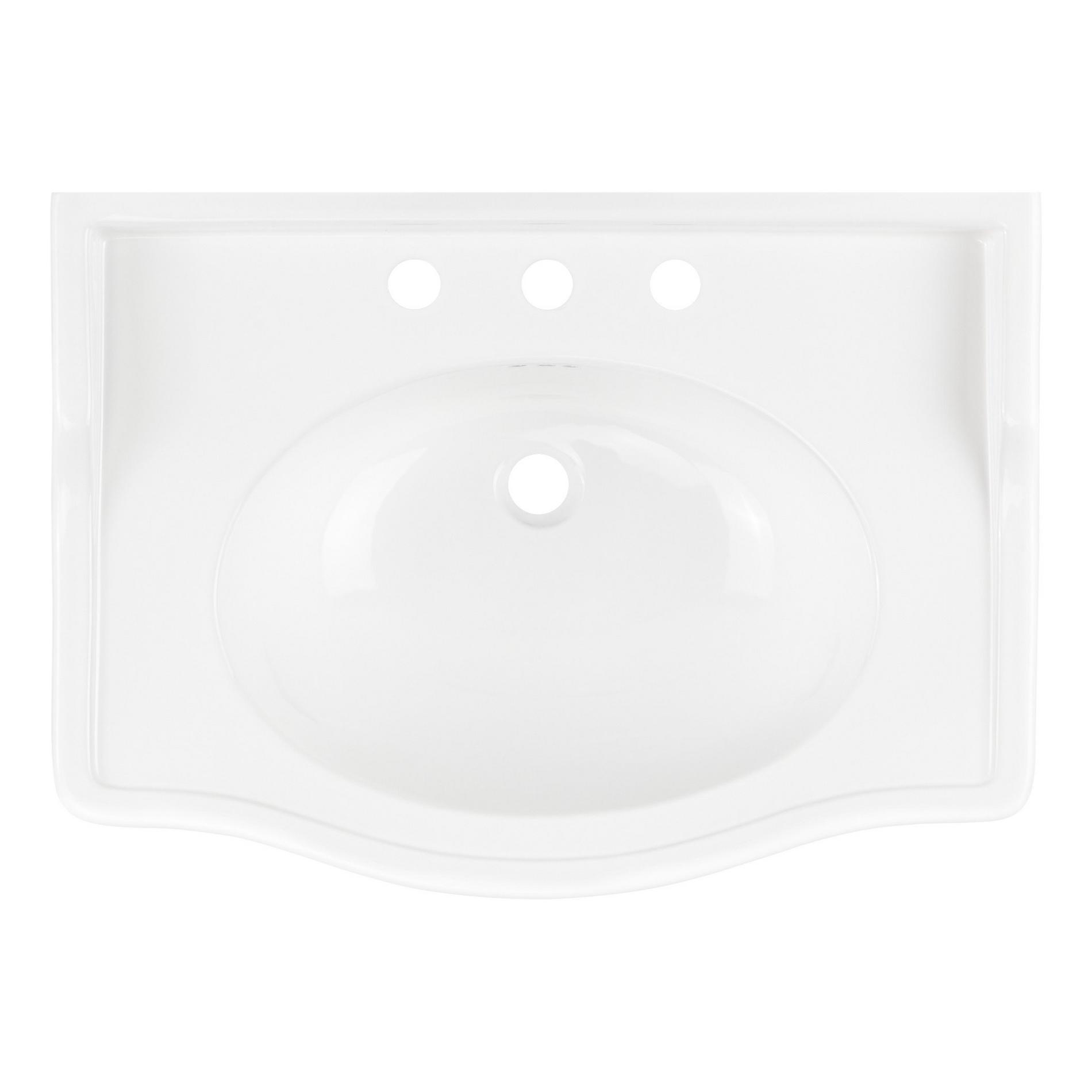 30" Cierra Console Sink with Brass Stand Brushed Gold Signature