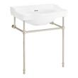 30" Cierra Console Sink with Brass Stand - Brushed Nickel, , large image number 1