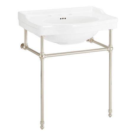 30" Cierra Console Sink with Brass Stand