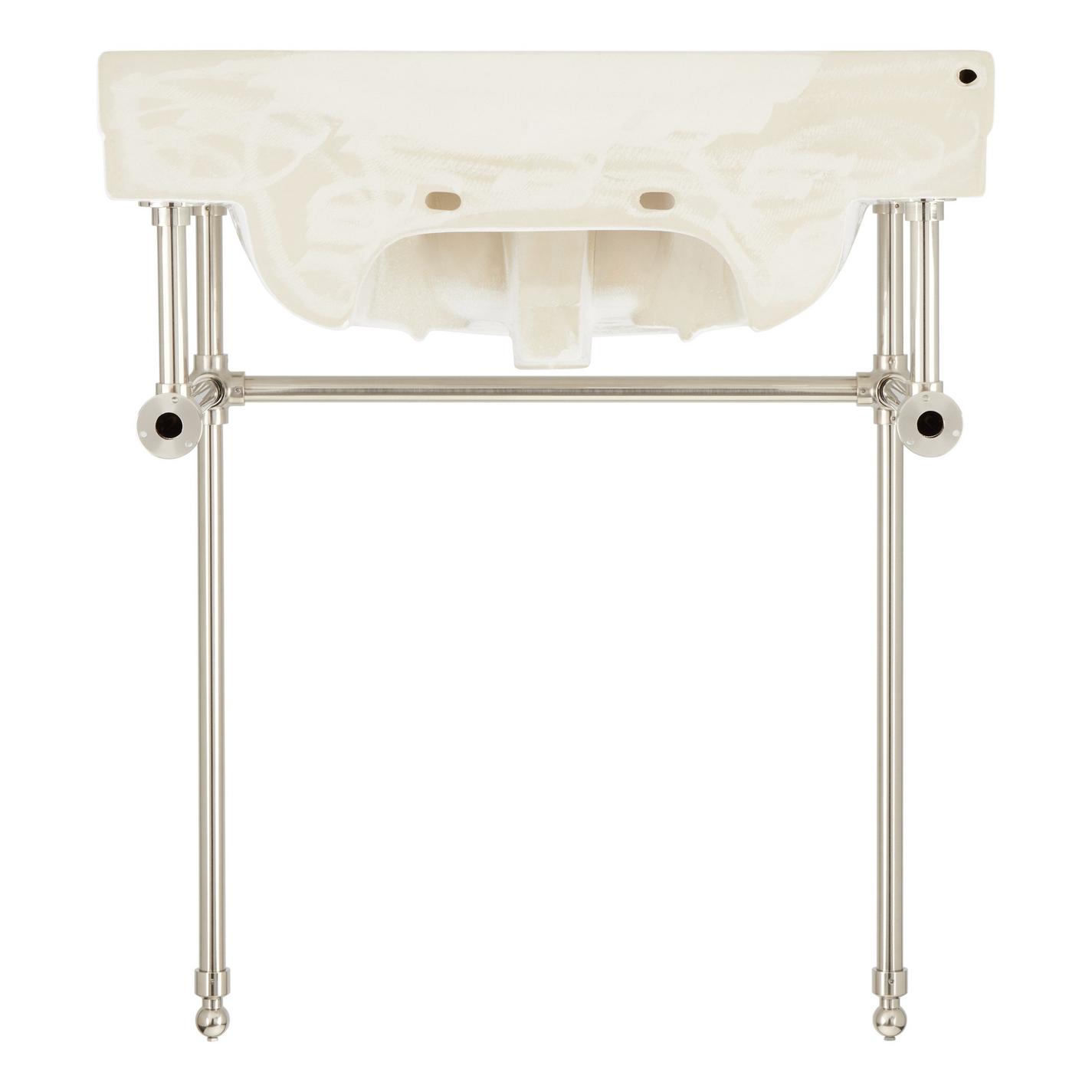 30" Cierra Console Sink with Brass Stand Brushed Nickel Signature