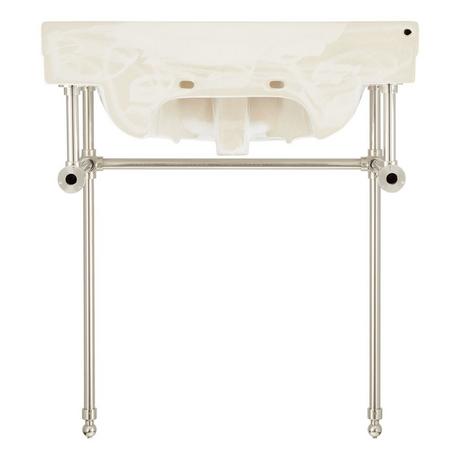 30" Cierra Console Sink with Brass Stand