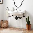30" Cierra Console Sink with Brass Stand, , large image number 1