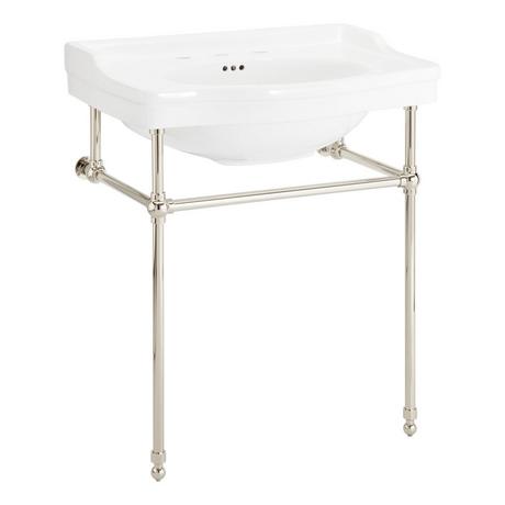 30" Cierra Console Sink with Brass Stand