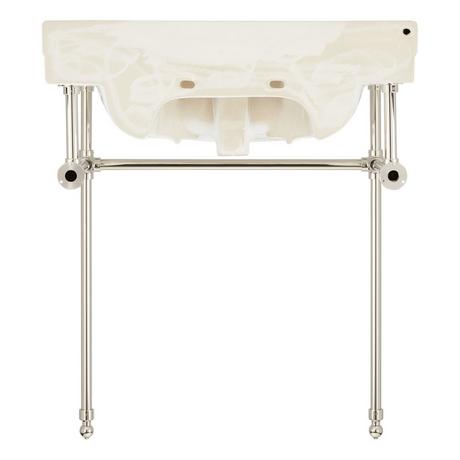 30" Cierra Console Sink with Brass Stand