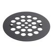 Round Shower Drain Strainer - Matte Black, , large image number 1