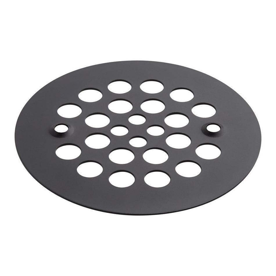 Round Shower Drain Strainer - Matte Black, , large image number 1