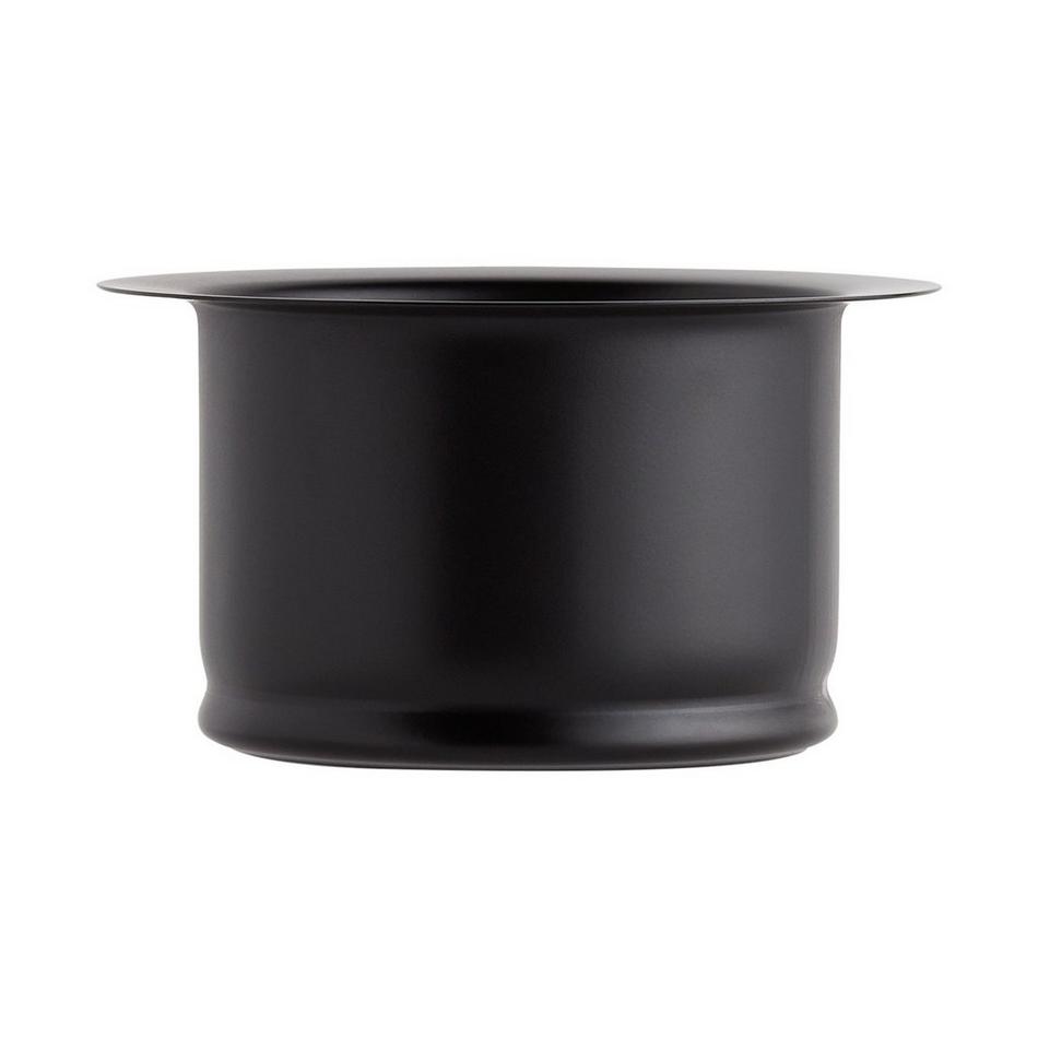 Deep Disposer Flange & Stopper - 3-1/2" - Matte Black, , large image number 2