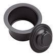 Deep Disposer Flange & Stopper - 3-1/2" - Matte Black, , large image number 1