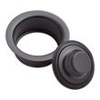 Standard Garbage Disposer Flange & Stopper - Matte Black, , large image number 1