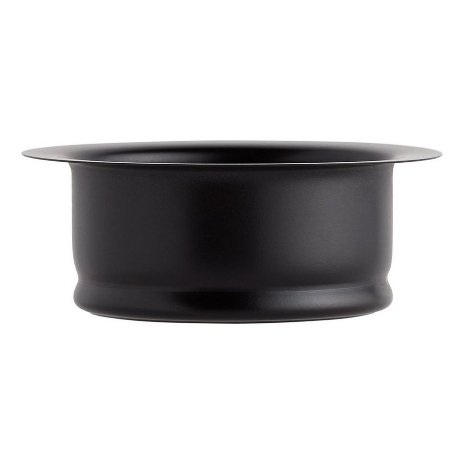 Standard Garbage Disposer Flange & Stopper - Matte Black, , large image number 1