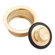 Standard Garbage Disposer Flange & Stopper - Brushed Gold, , large image number 1