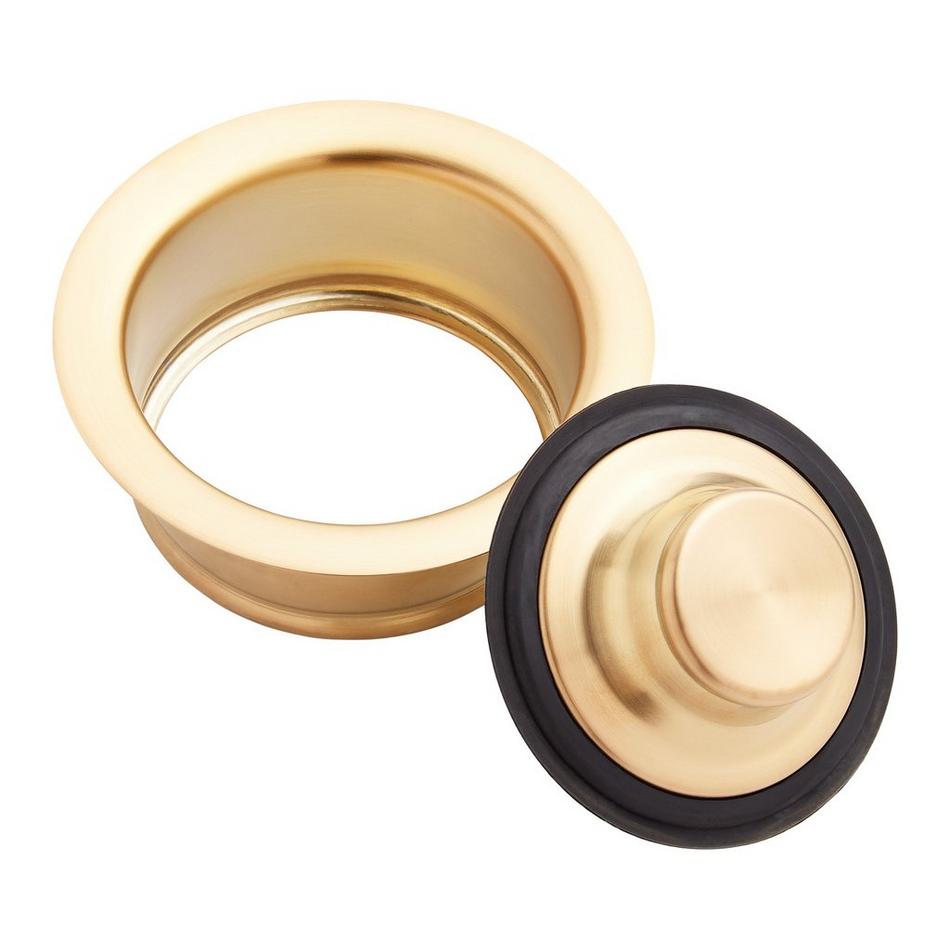 Standard Garbage Disposer Flange & Stopper - Brushed Gold, , large image number 1