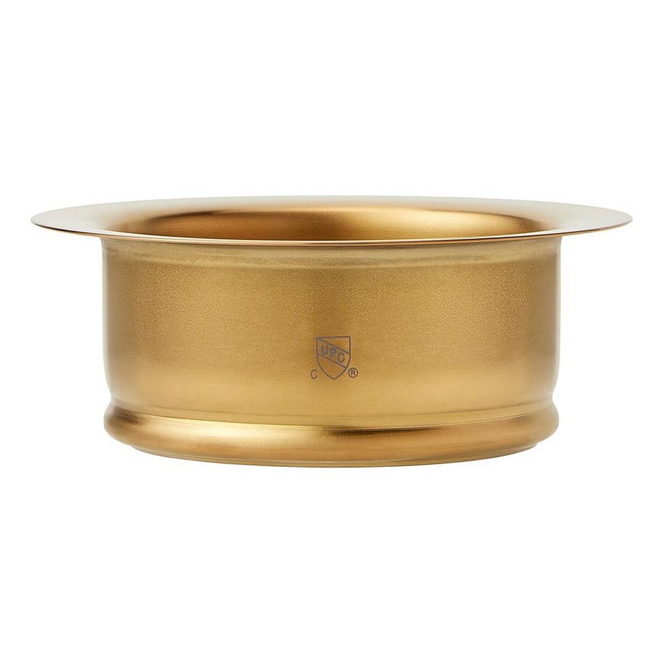 Standard Garbage Disposer Flange & Stopper - Brushed Gold, , large image number 1