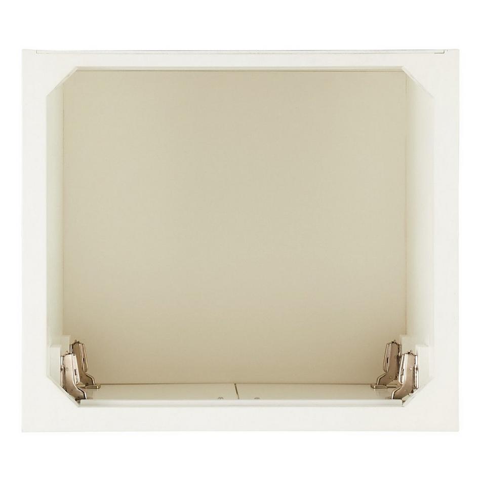24" Quen Vanity With Undermount Sink - Soft White - Carrara Marble Widespread, , large image number 4