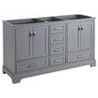 60" Quen Double Vanity With Undermount Sinks - Gray, , large image number 1