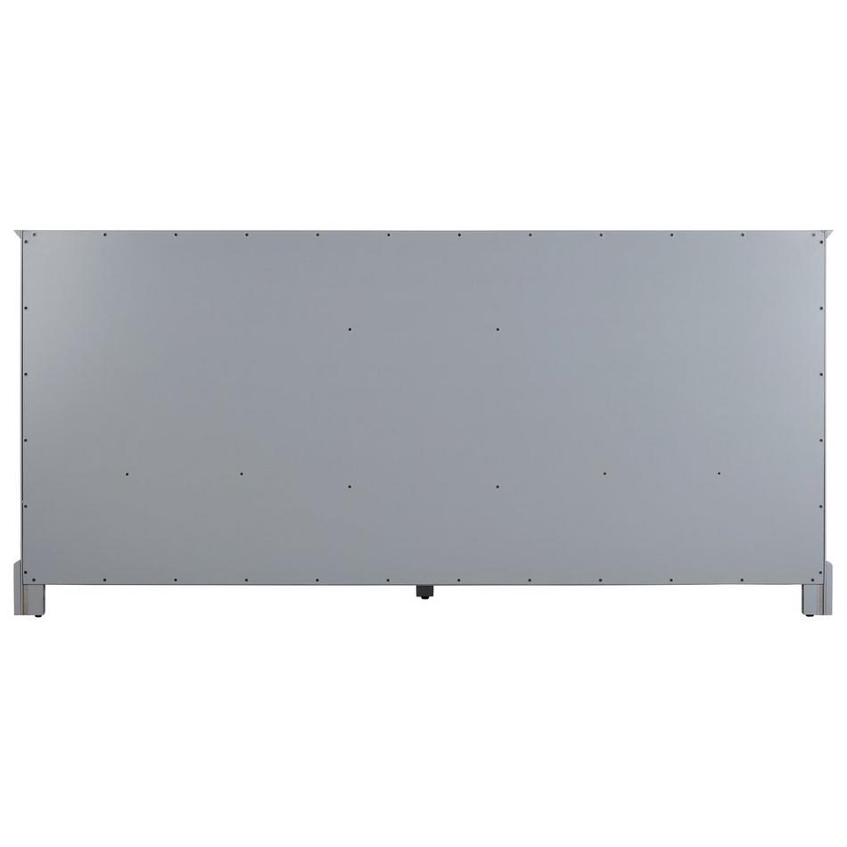 72" Quen Double Vanity With Undermount Sinks - Gray - Carrara Marble Widespread, , large image number 3