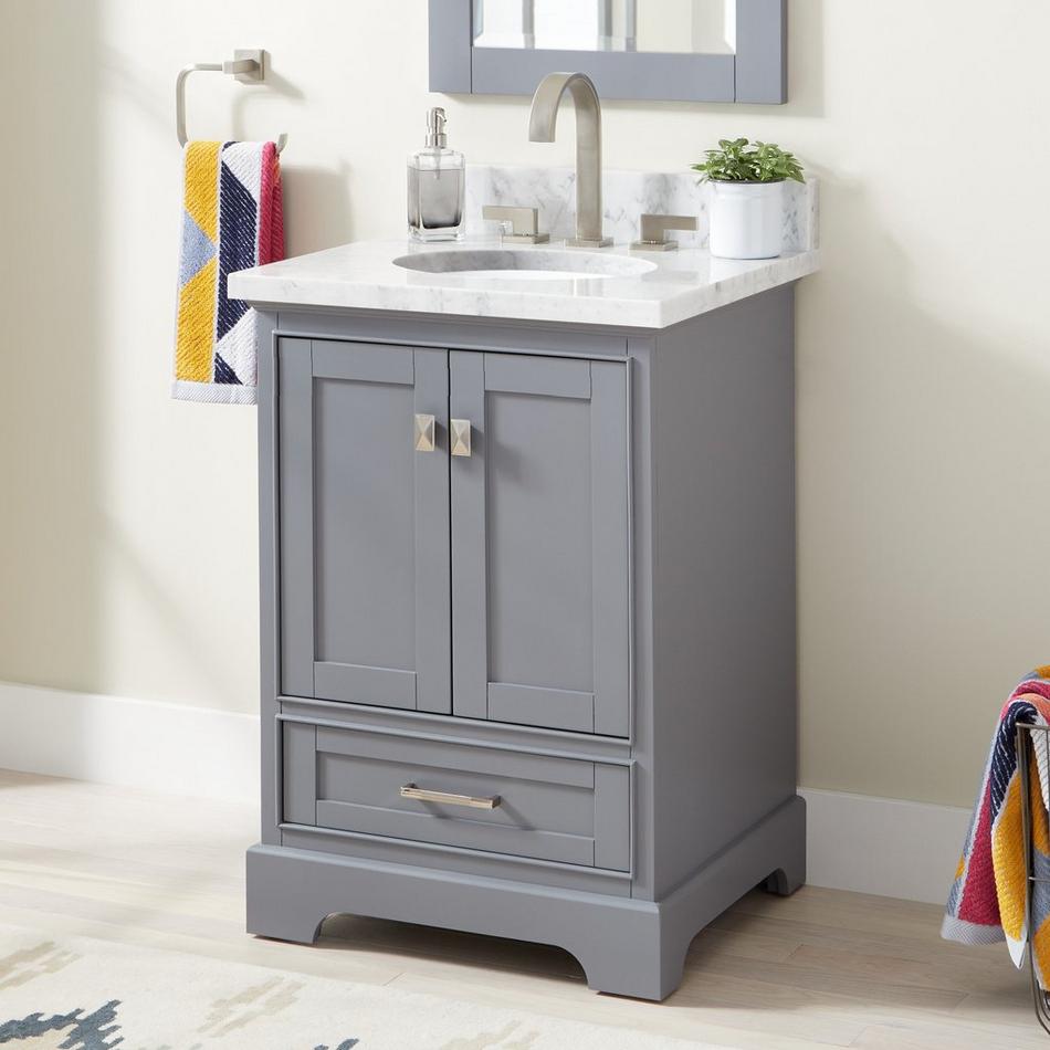 24" Quen Vanity With Undermount Sink - Gray, , large image number 0